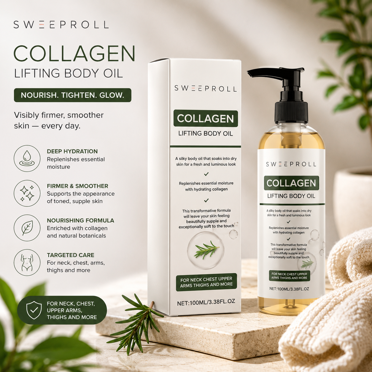 SweepRoll Collagen Lift Oil